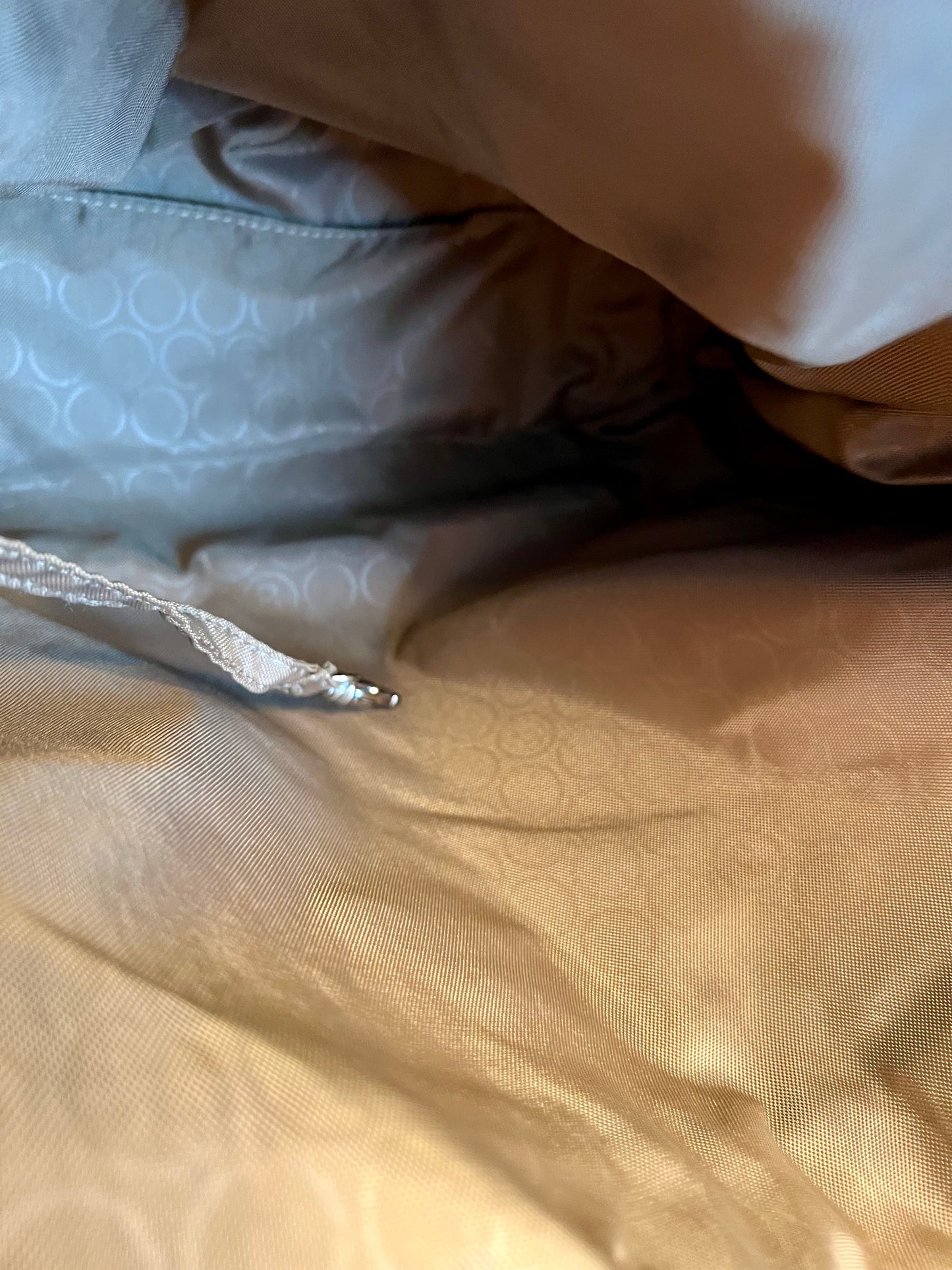 Vintage Bogner Shopper Tasche Braun Nylon Leder Logo Bag Y2K Designer groß