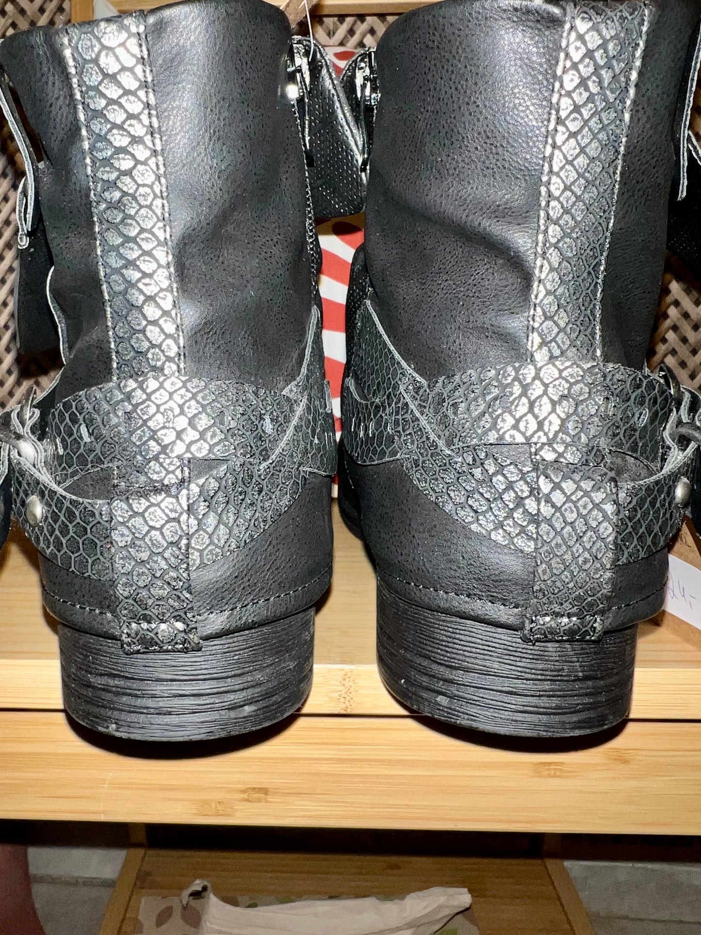 Bike Boots Schwarz • Veganes Leder • Gr. 42 • Top Zustand wie neu