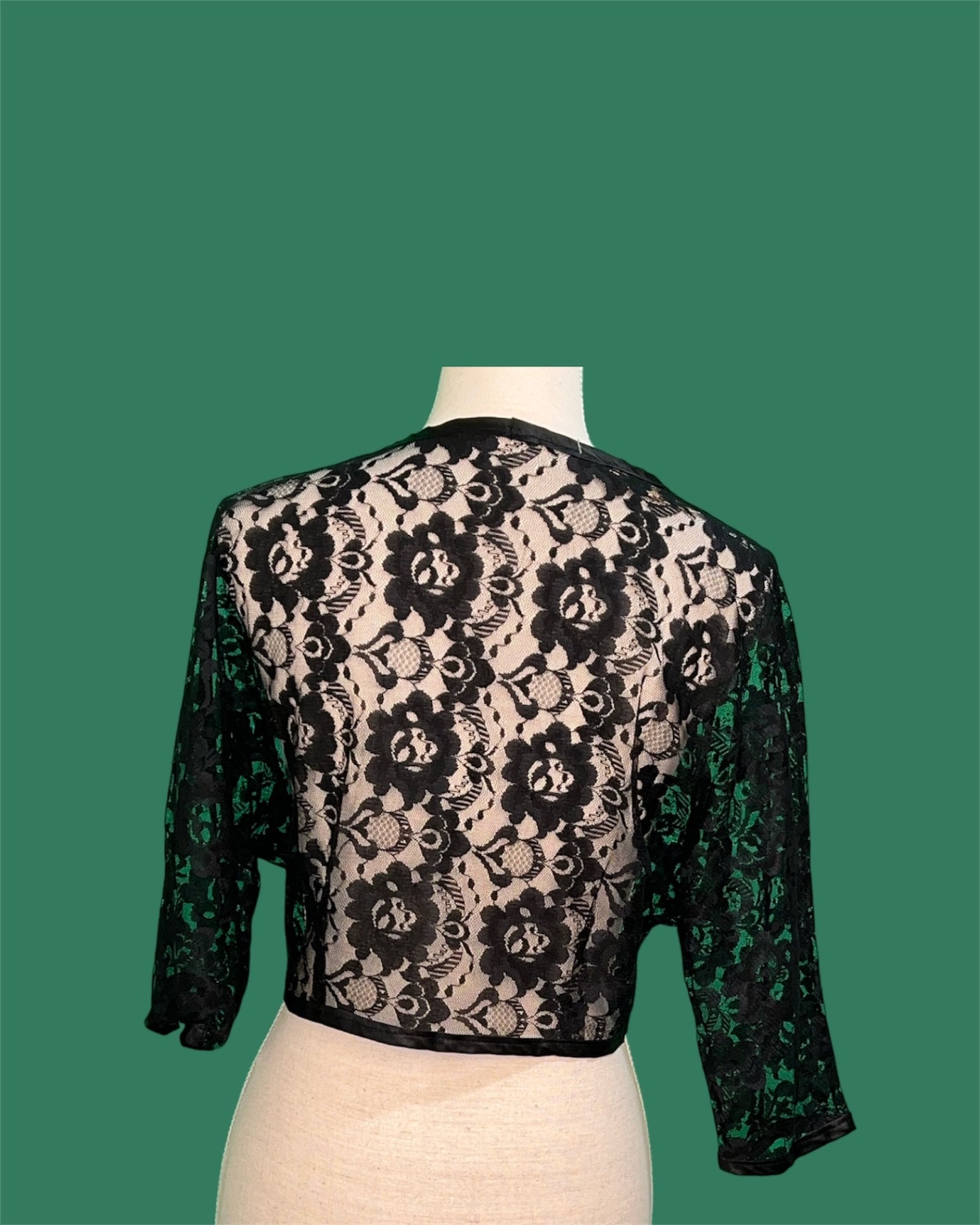 Vintage Bolero 38/40 M Schwarz Sehr gut