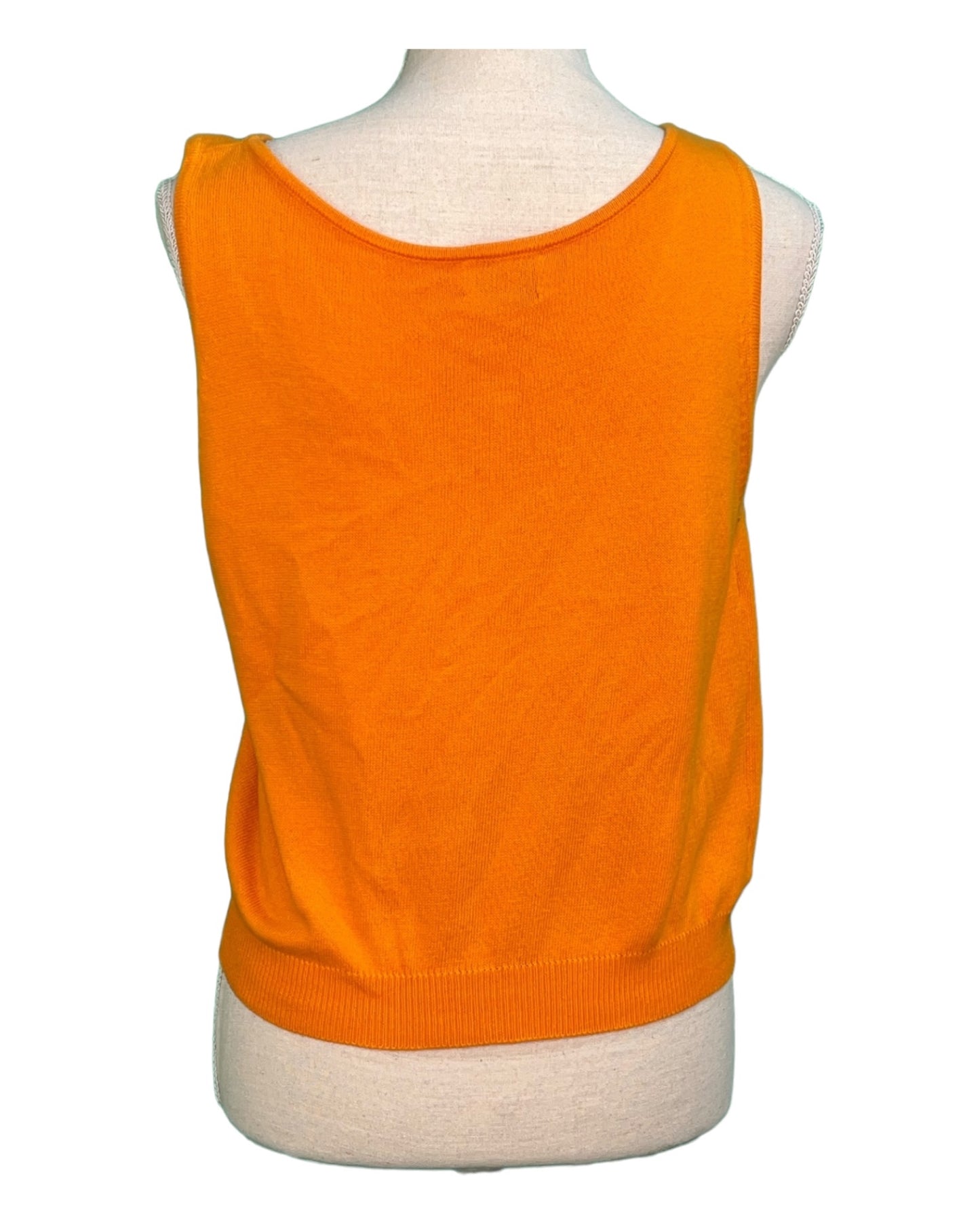 Vintage Benetton Pullunder 36 Orange