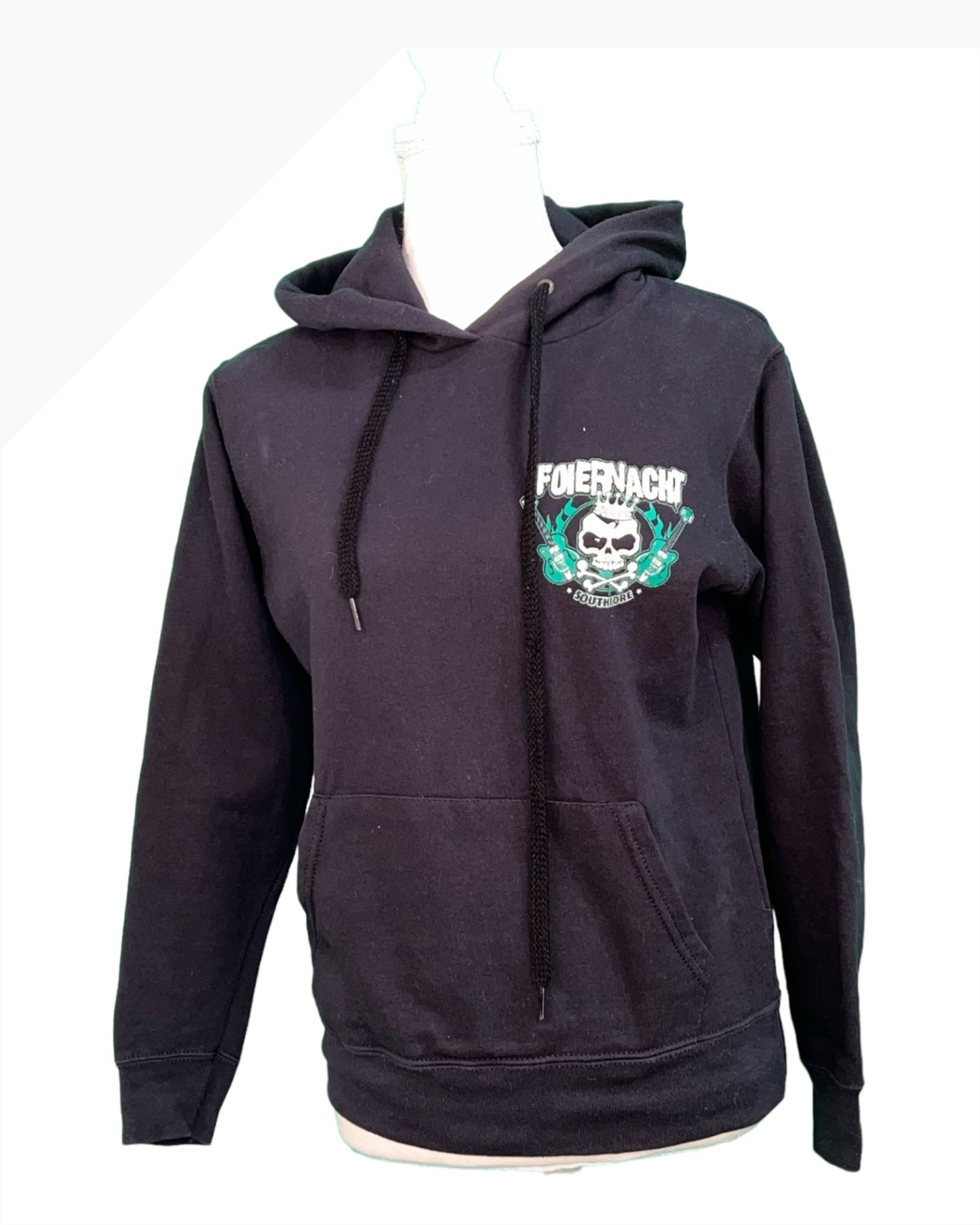 Fruit of the Loom Kapuzenpullover S Schwarz mit Print Foiernacht