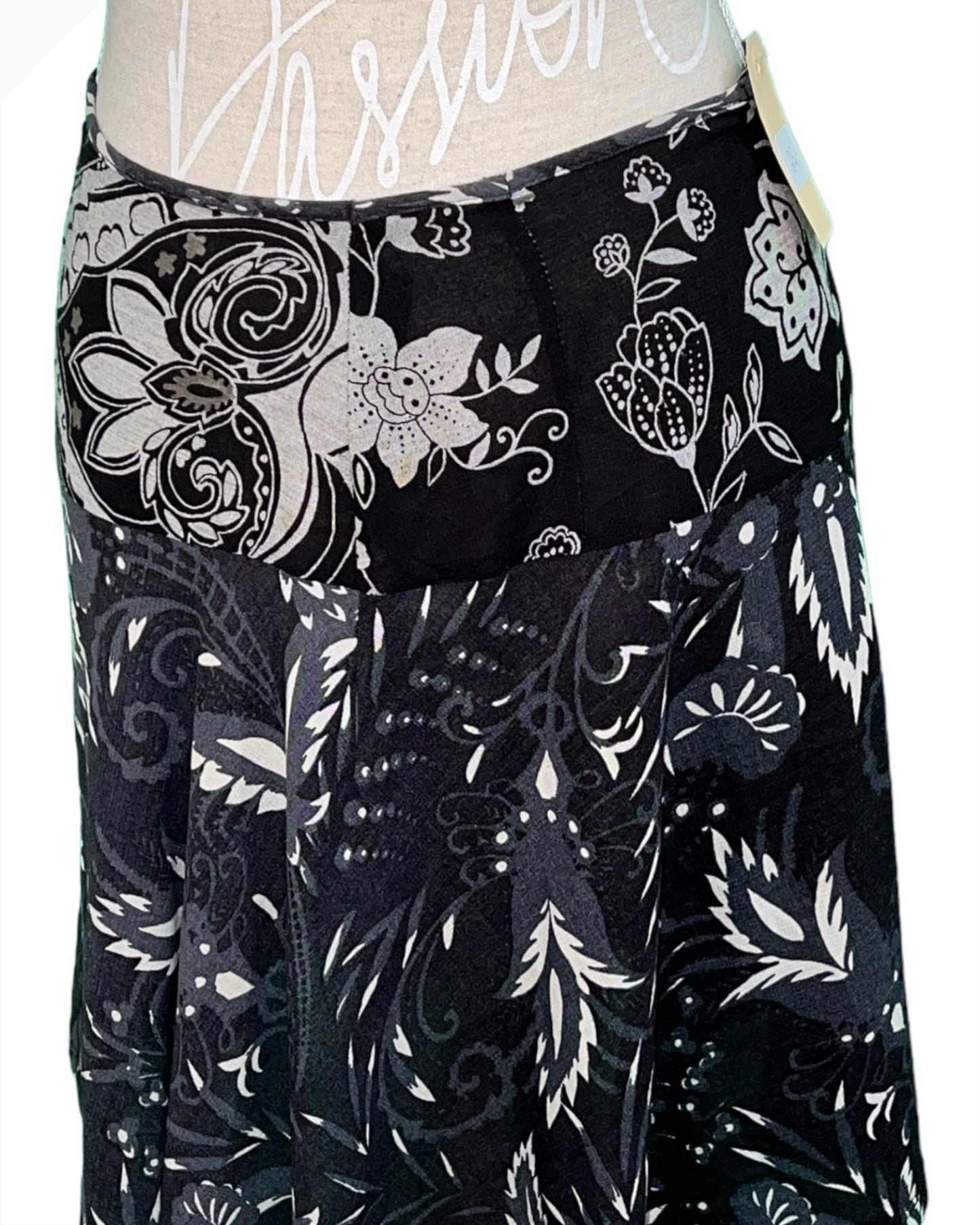 Vintage Lana Rock 34/36 Mehrfarbig (Schwarz, Weiß, Grau)