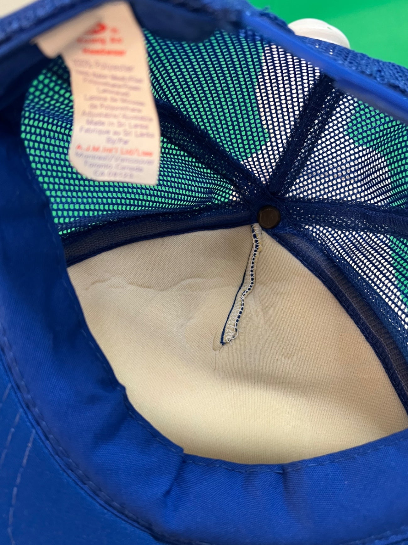 Vintage Diachem Kappe Verstellbar Blau