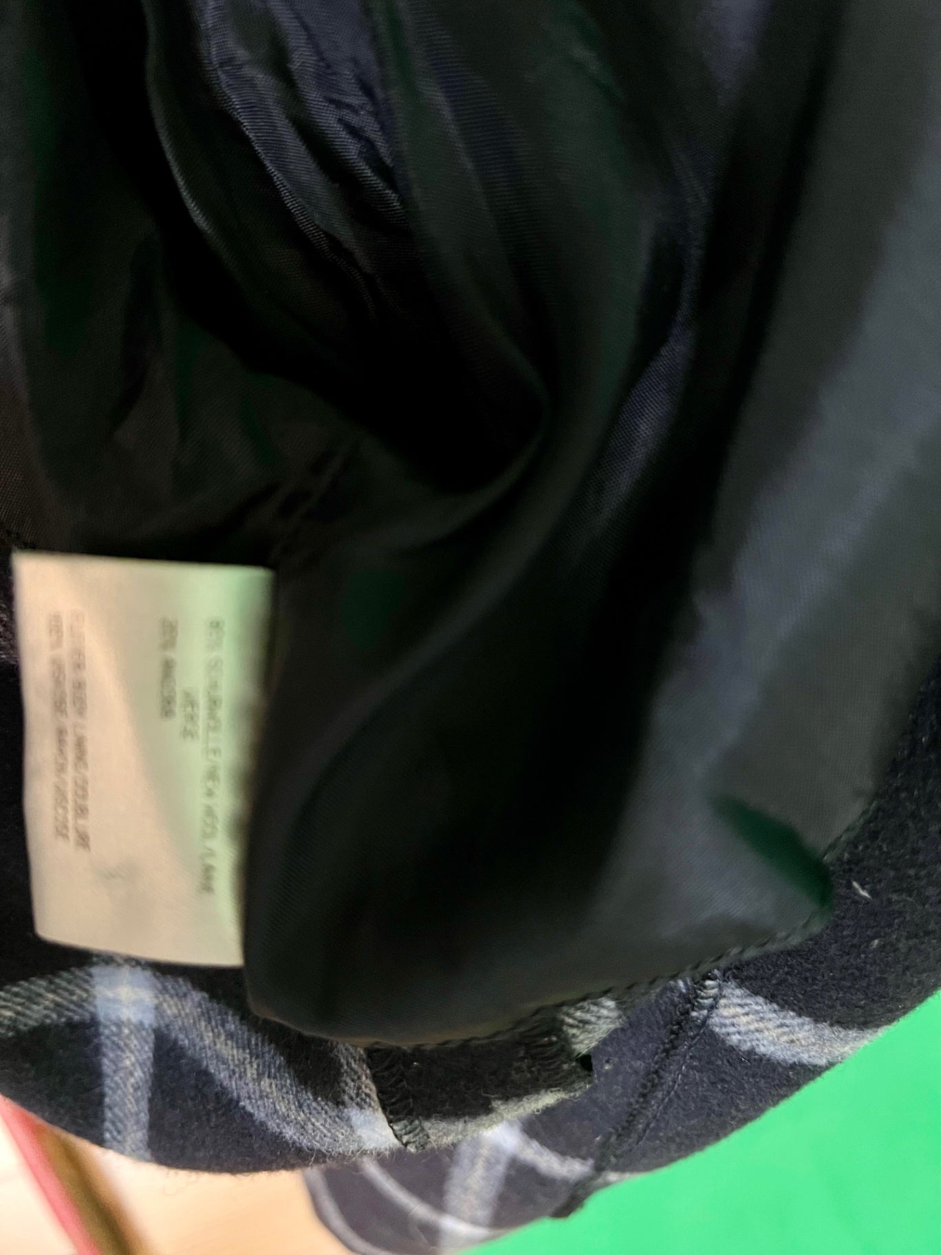 Vintage Basler Hemd M 38 Blau kariert Schurwolle + Angora