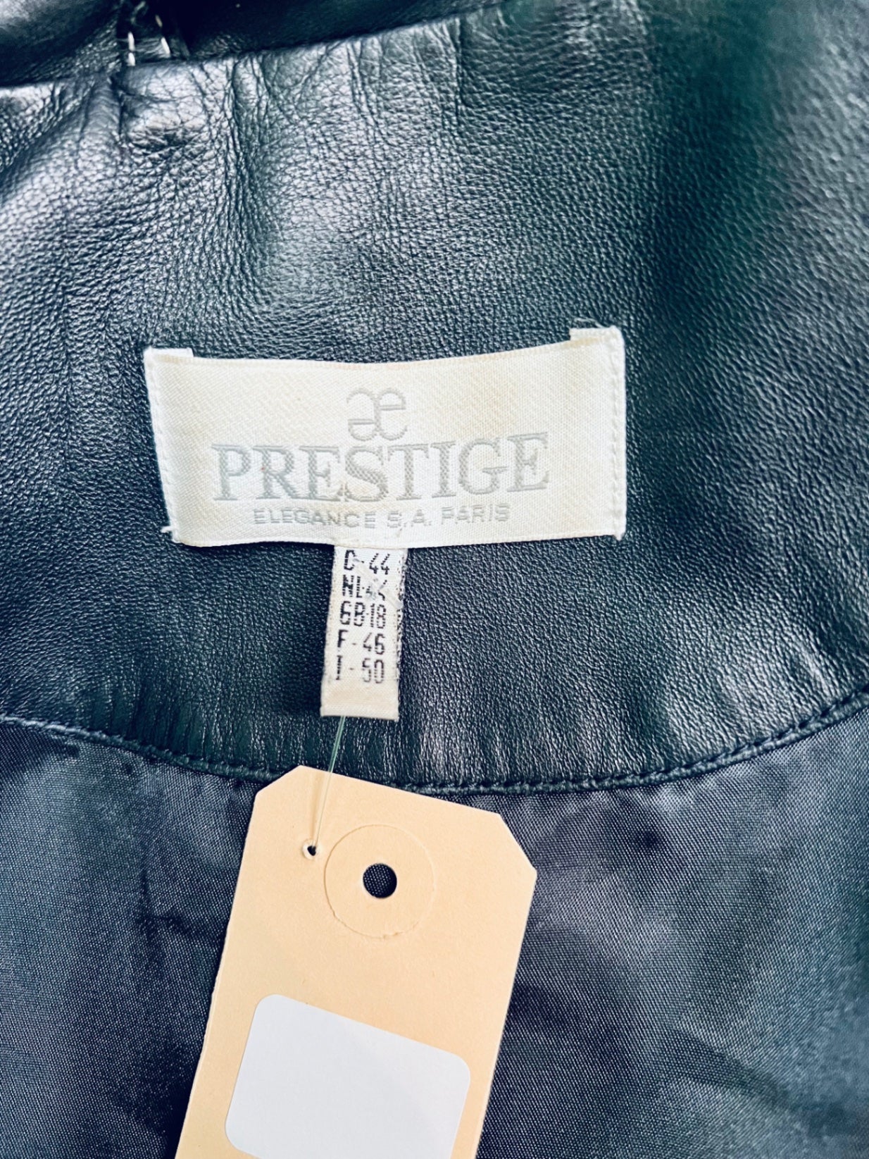 Prestige Leder Blazer 44 Dunkelblau
