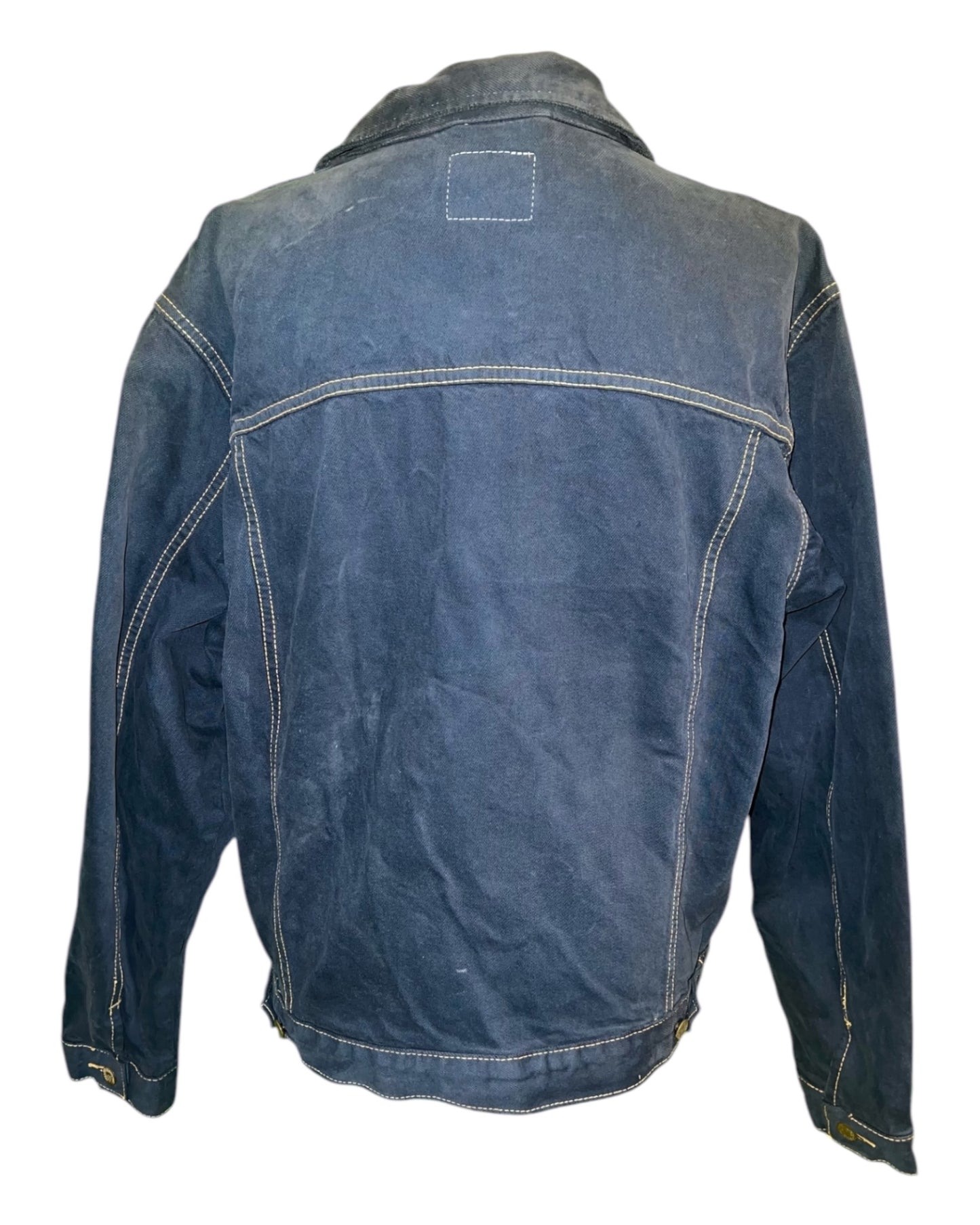 Vintage Lee Sanforized Rider Jeansjacke L Dunkelblau