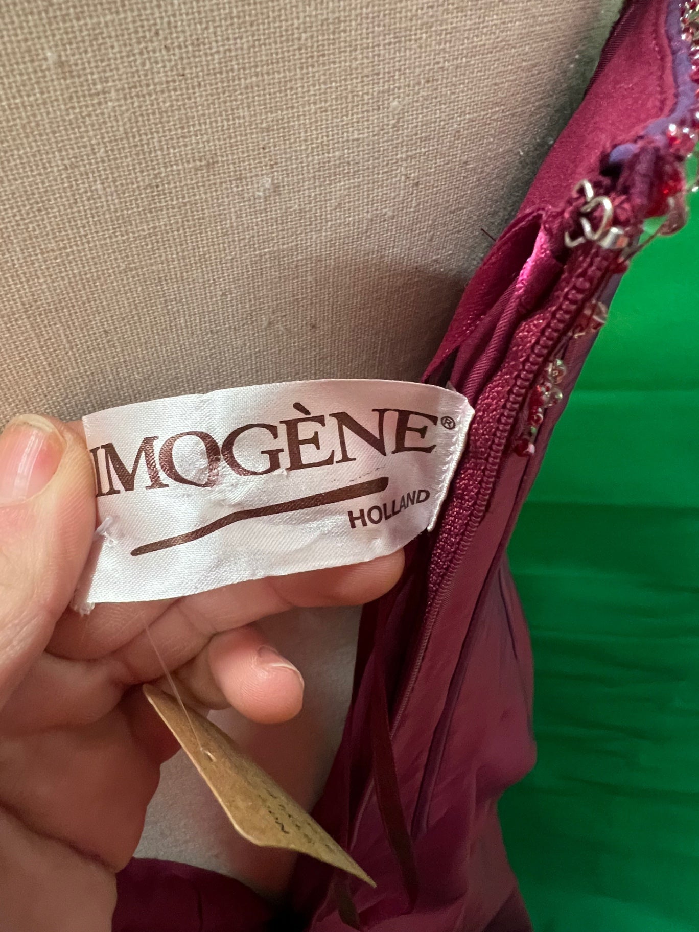 Abendkleid Imogène Holland 40 42 Weinrot / Beere