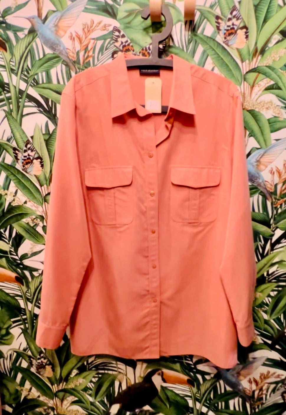 Vintage Your Sense Hemd 48 / oversize Lachs