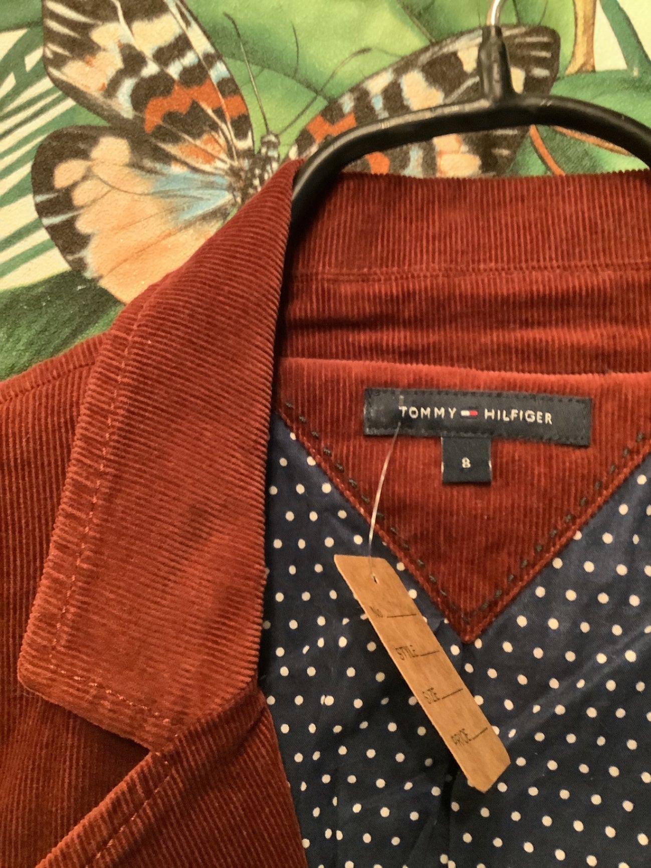 Tommy Hilfiger Blazer 36/38 WeinRot Cord