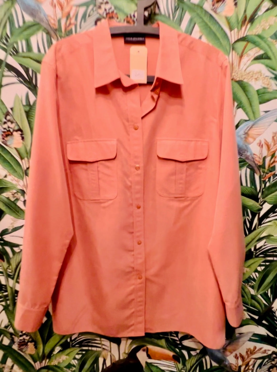 Vintage Your Sense Hemd 48 / oversize Lachs