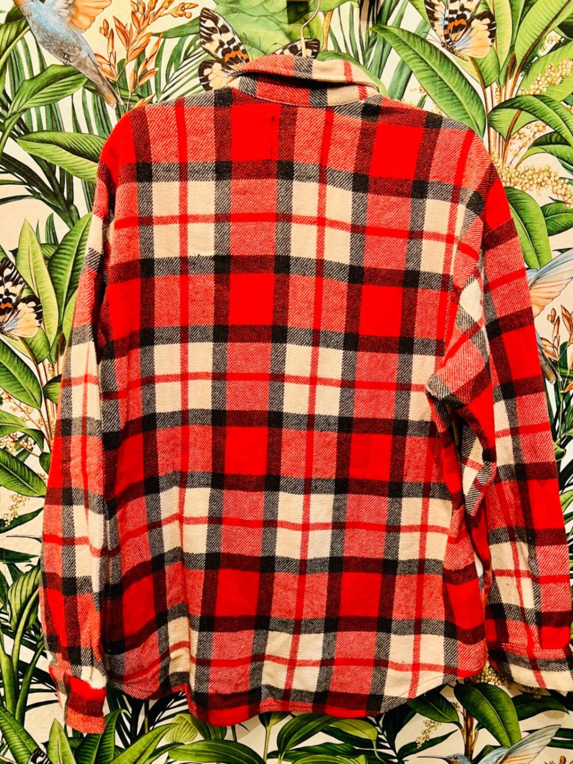 Vintage State of West Canada Flanellhemd M Rot kariert