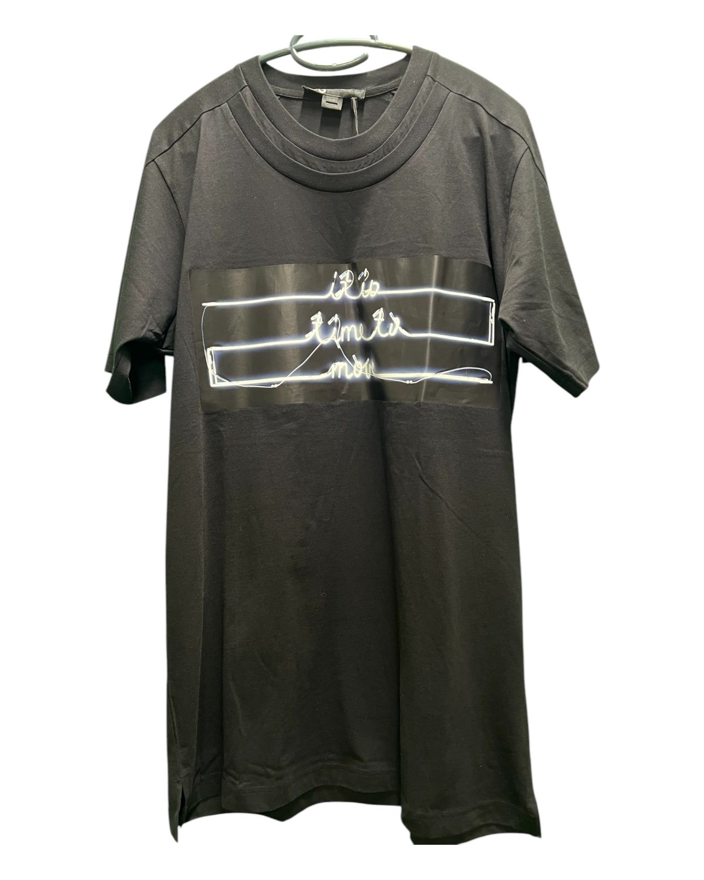 Y-3 Yohji Yamamoto x Adidas T-Shirt L Schwarz Print It‘s Time to move