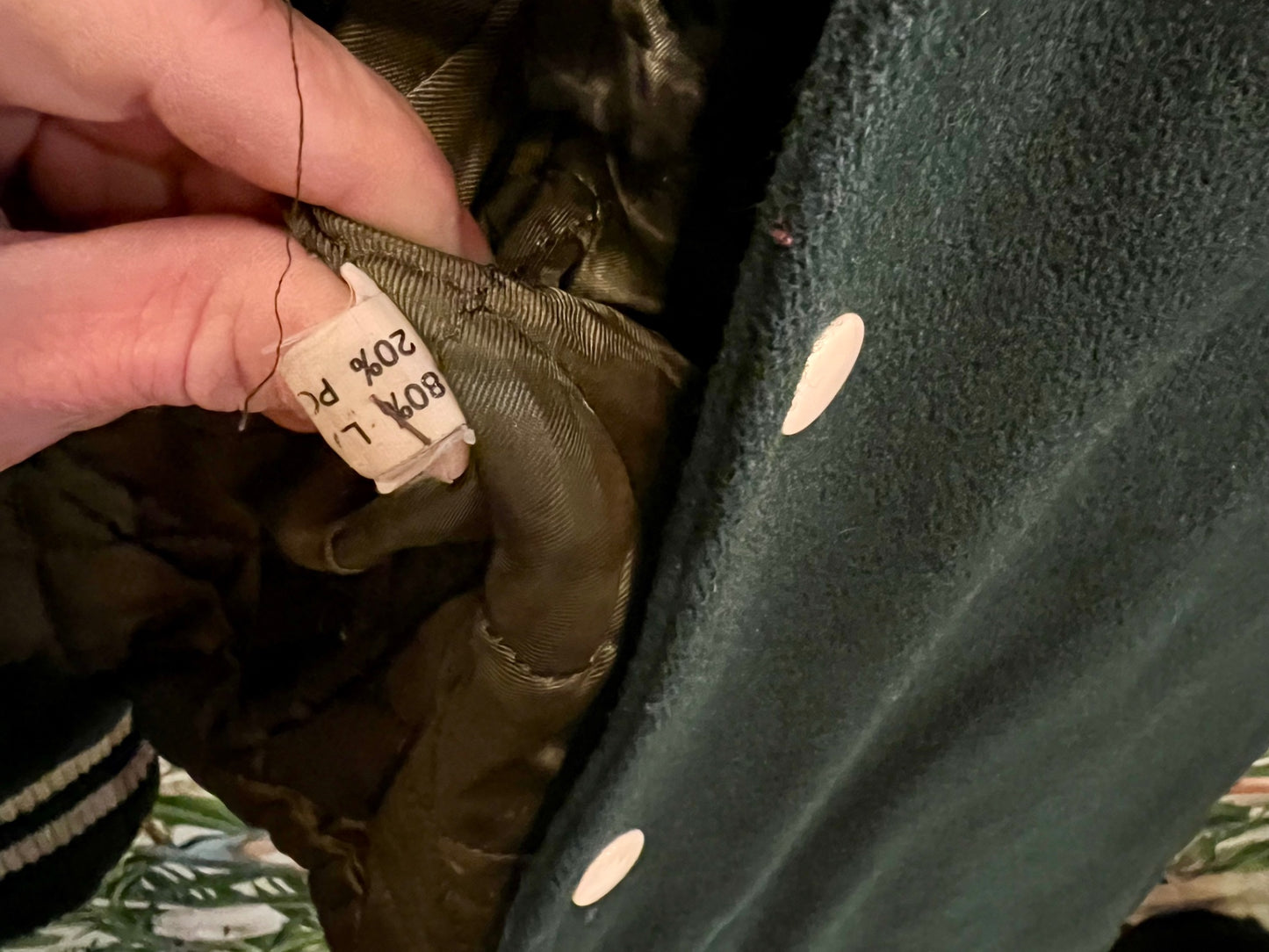 Vintage For Sportsmen Football Jacke M Grün