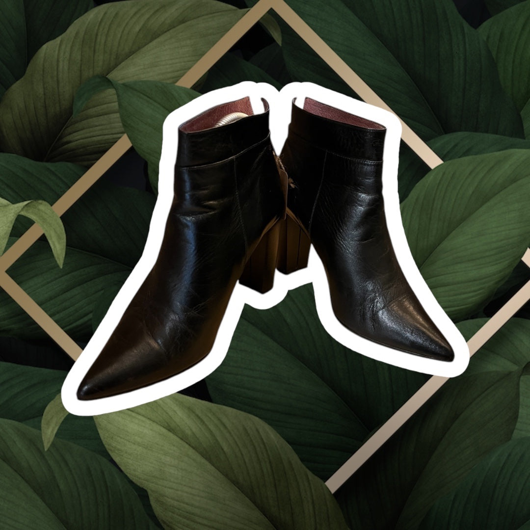 S.P. Studio P. Stiefeletten 38 Schwarz Leder