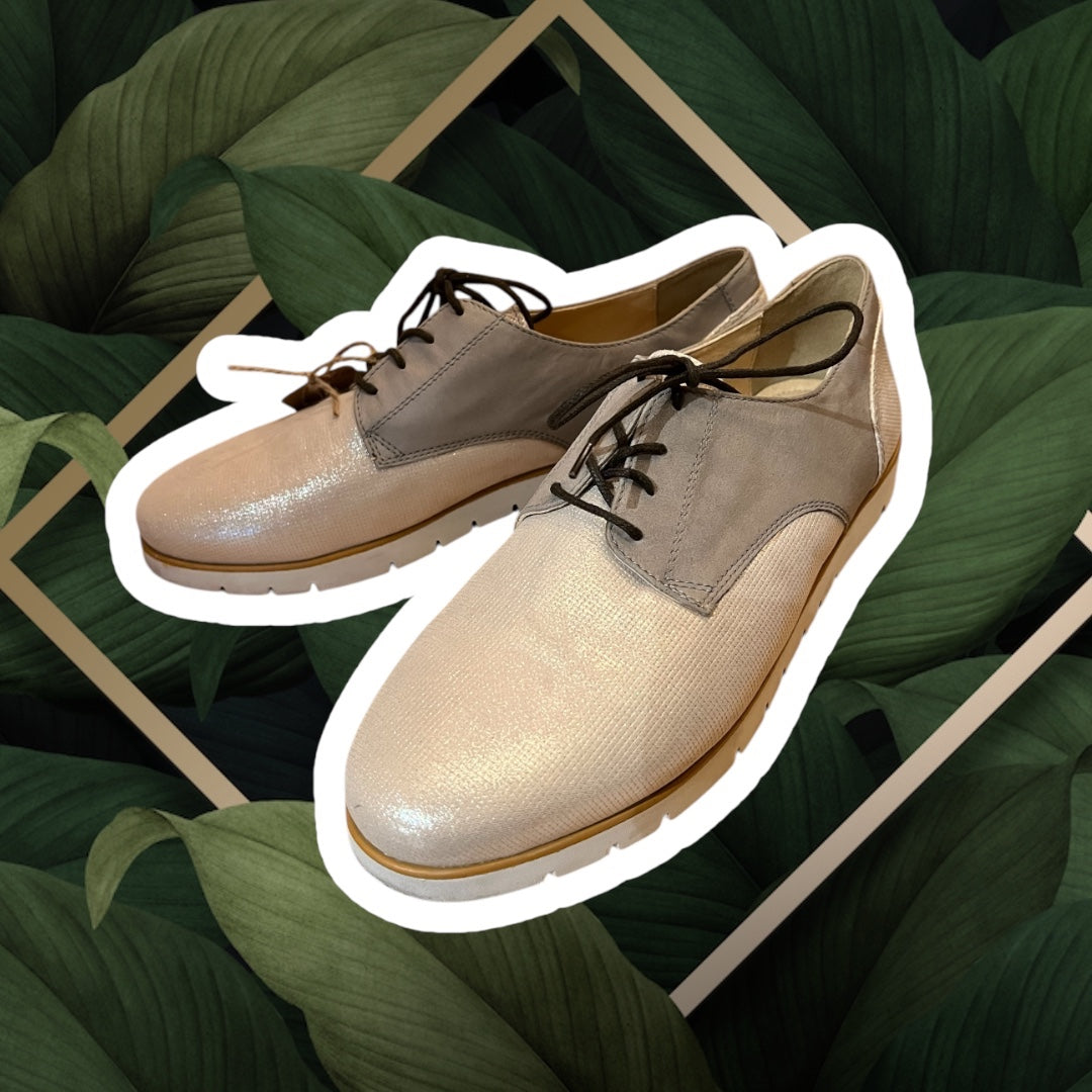 Geox Schnürschuhe 39 Grau Silber