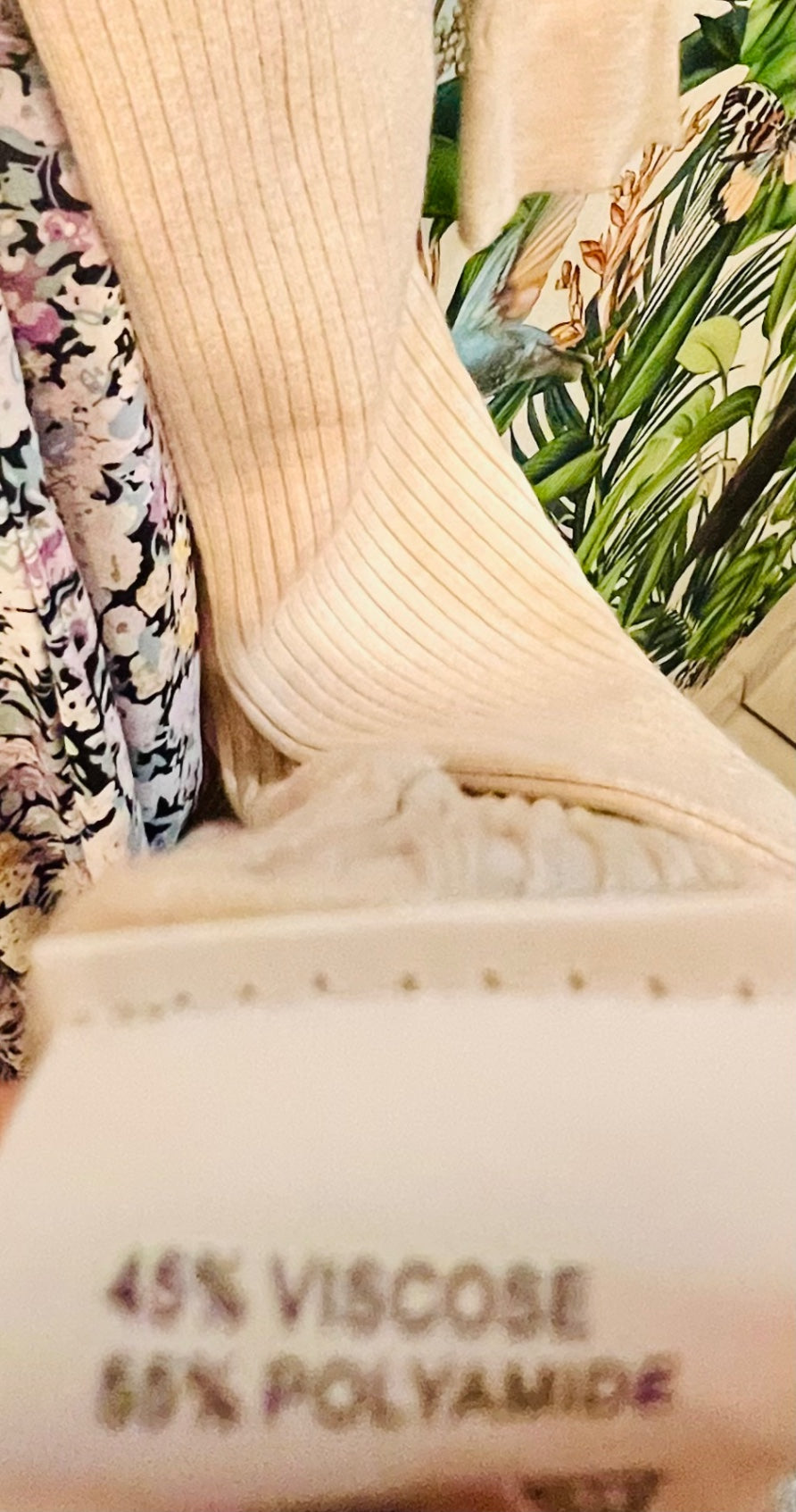 Voyelles Strickjacke lang S/M Beige