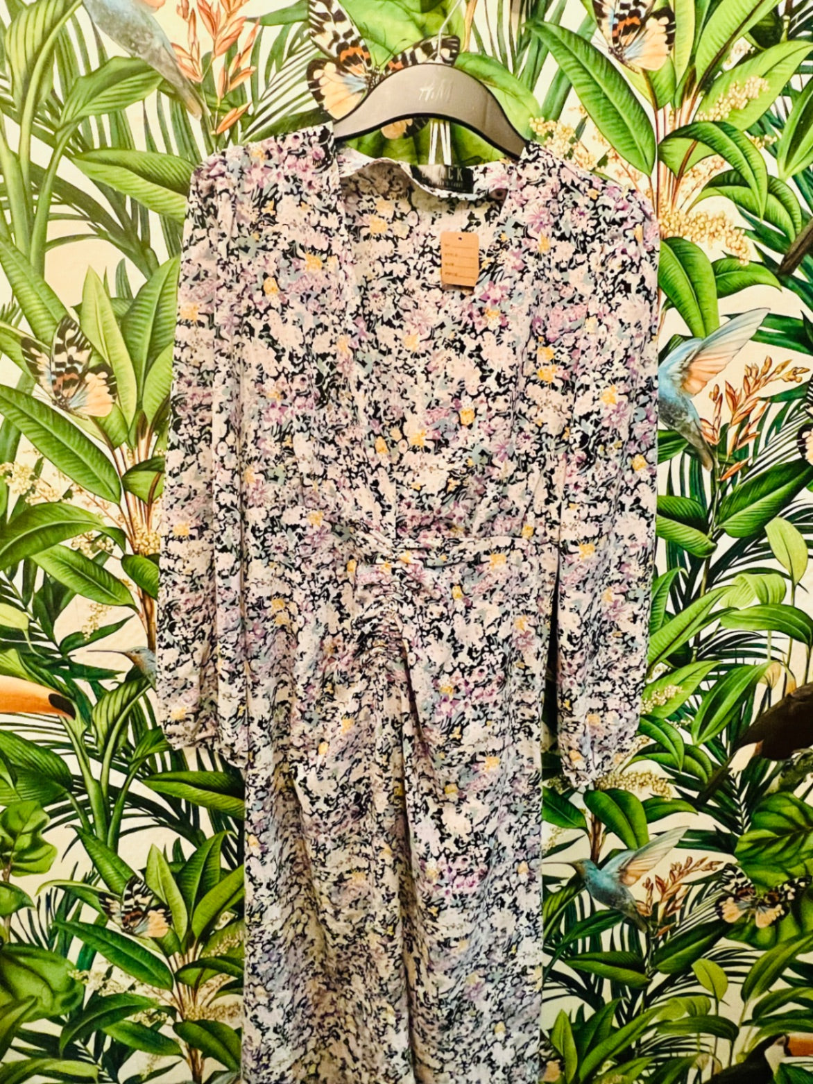 Black by No Man’s Land Kleid S/M Floral gemustert in Pastellfarben