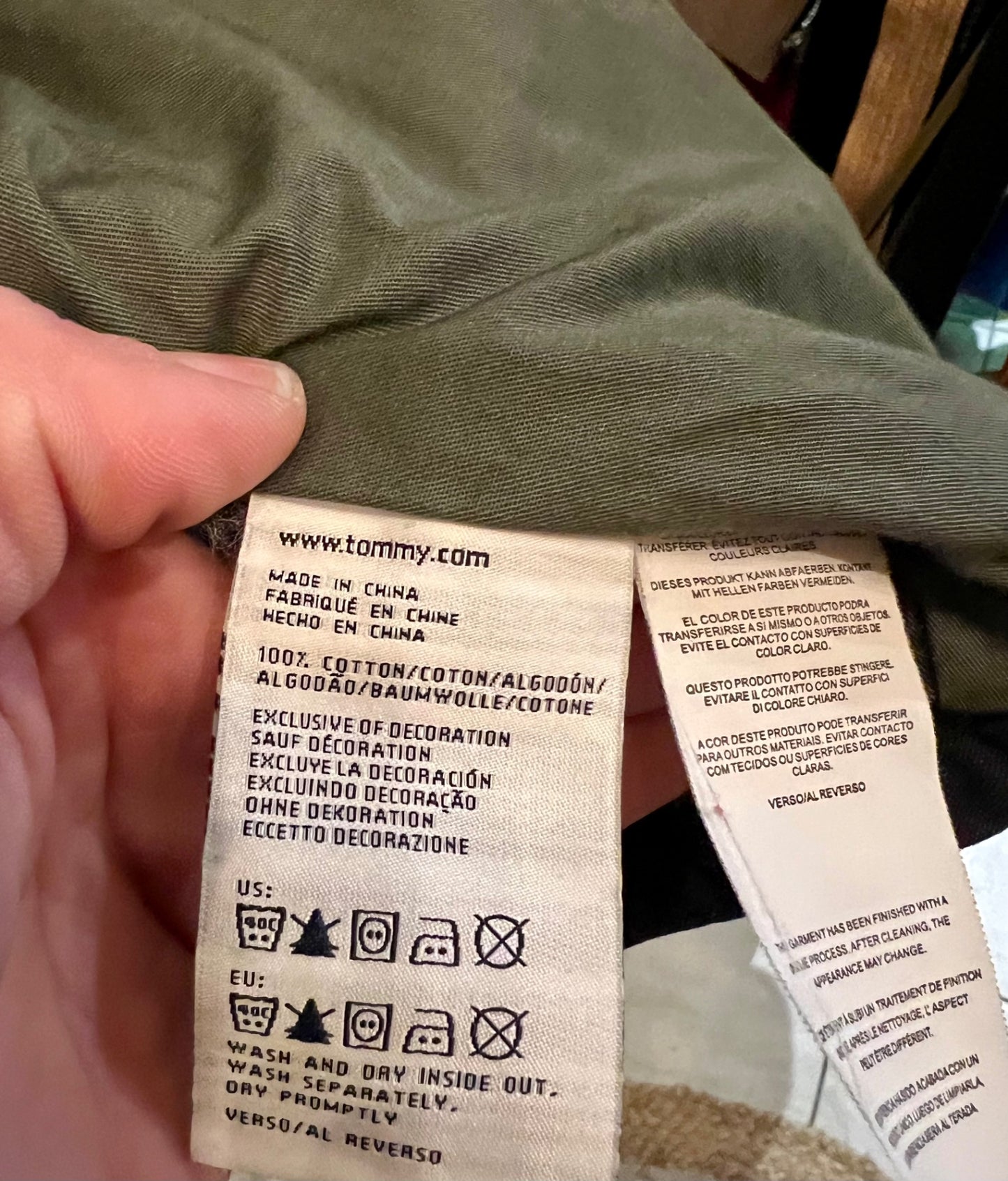 Tommy Hilfiger Jeansjacke S Men / M Women Dunkelblau Hemdjacke