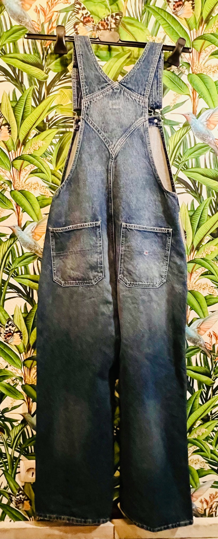 Vintage Tommy Hilfiger Latzhose S Blau Mid Blue Rigid