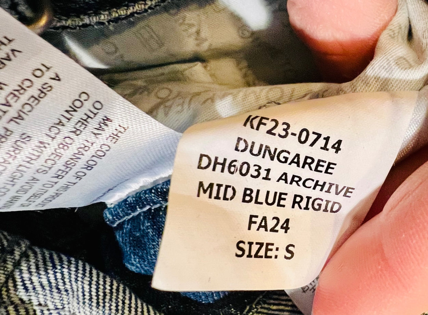 Vintage Tommy Hilfiger Latzhose S Blau Mid Blue Rigid