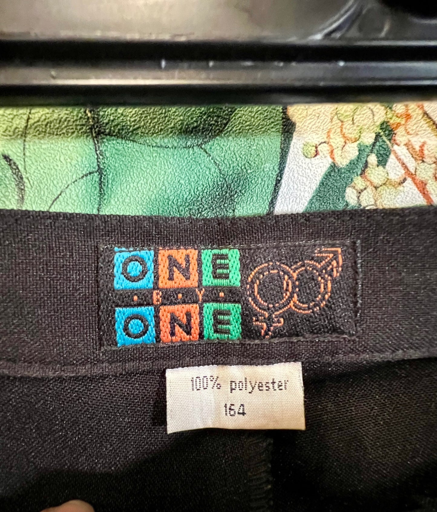 Vintage One by One Cargohose XS / S Schwarz mit Nieten y2k