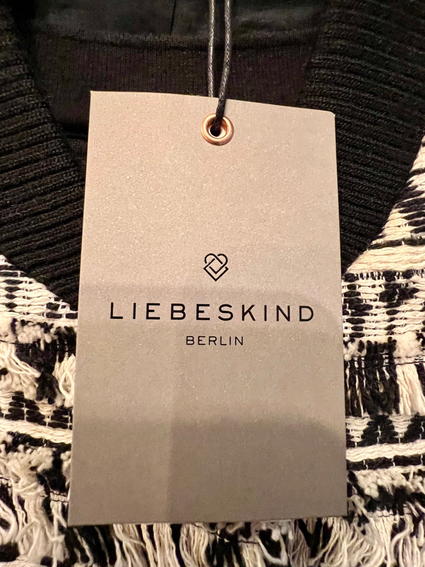 LIEBESKIND BERLIN Blouson Jacke 40 M Natur - Weiß u. Schwarz NEU m. Etikett