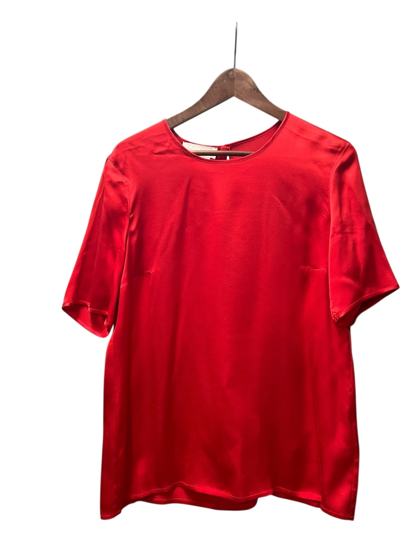 Vintage Escada Blusenshirt 38 Rot Seide