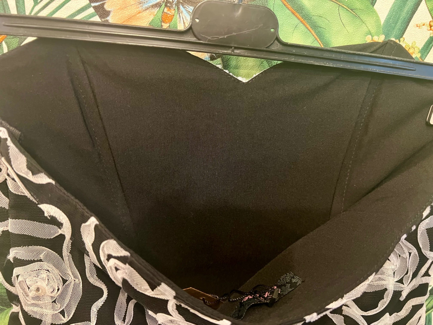 Rare London Kleid M Schwarz und Weiß