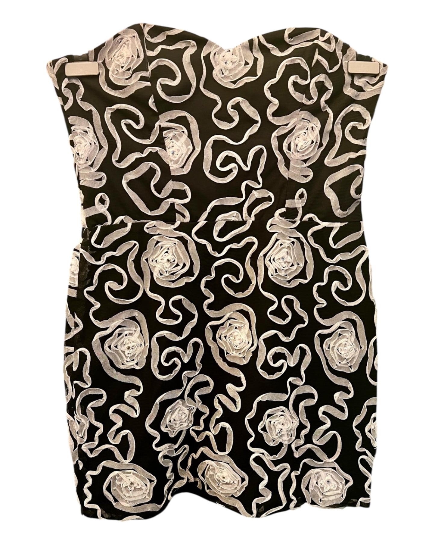 Rare London Kleid M Schwarz und Weiß