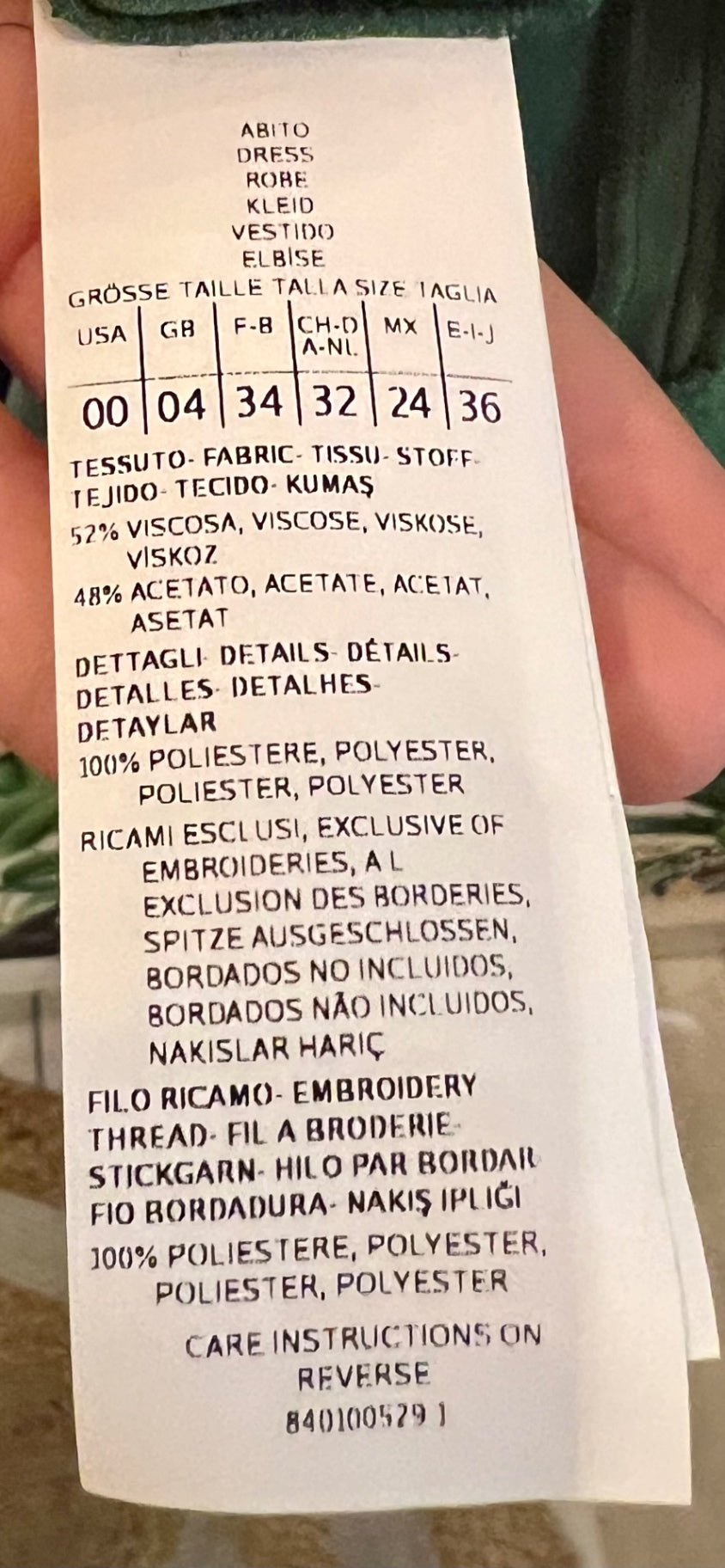 Max & Co Kleid 32 / 34 XS Grün Viskose