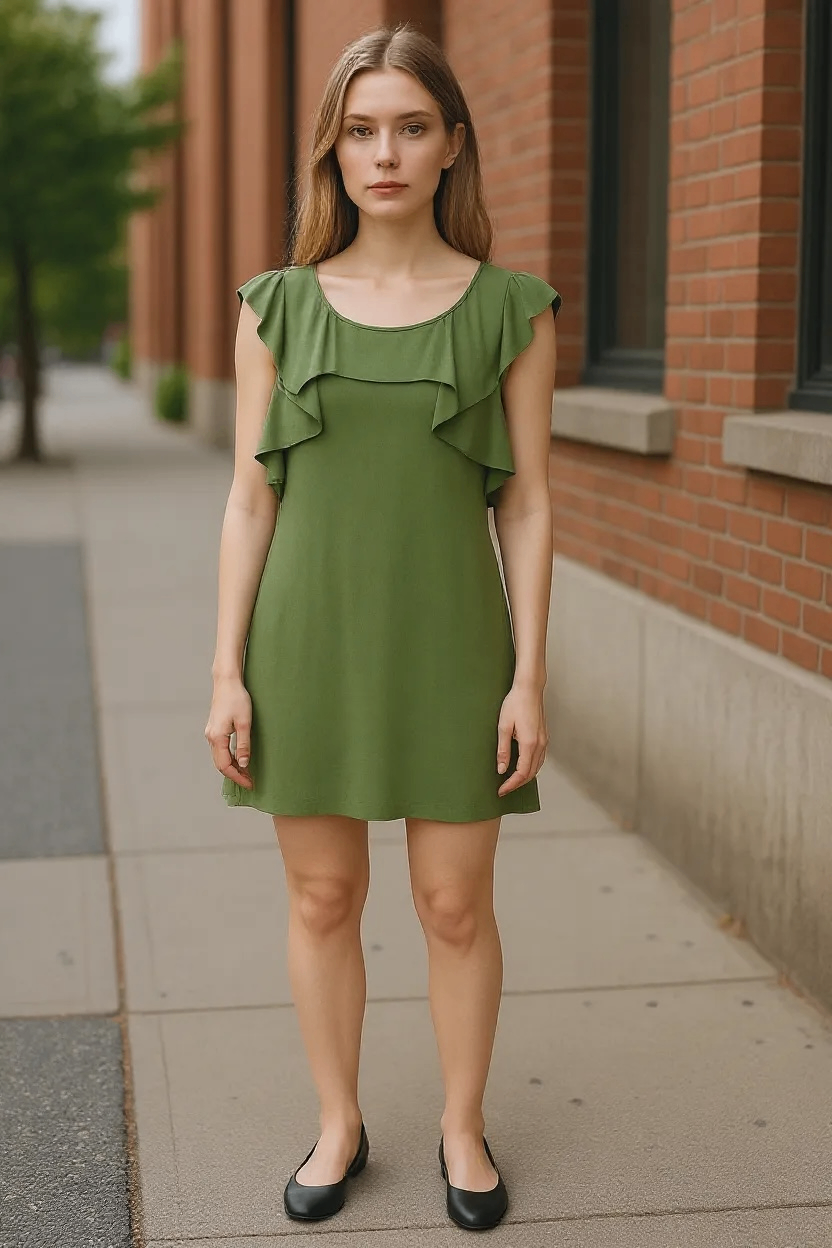 Max & Co Kleid 32 / 34 XS Grün Viskose
