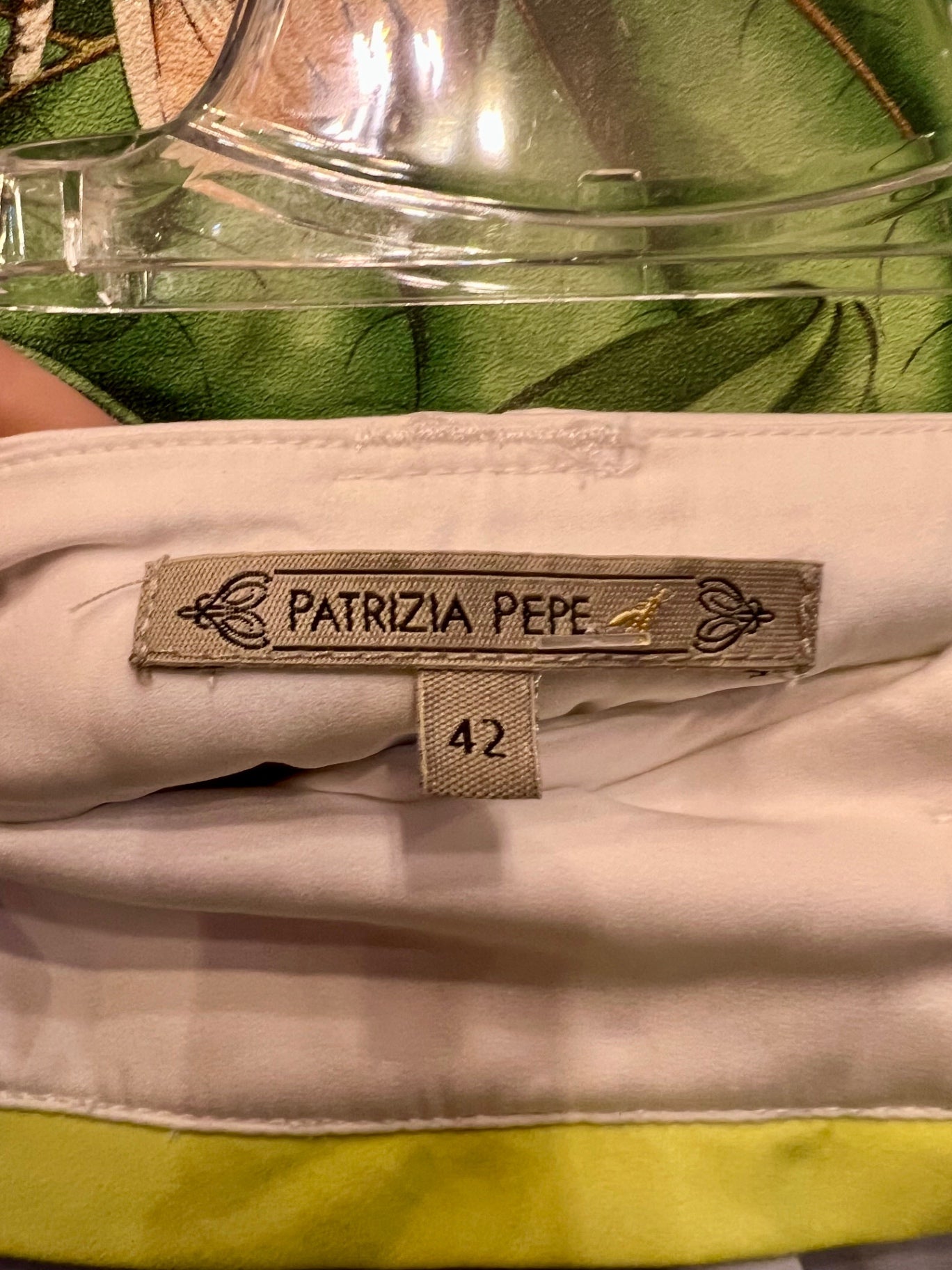 Patrizia Pepe Hose NEU 38 Hellblau weiß Limette