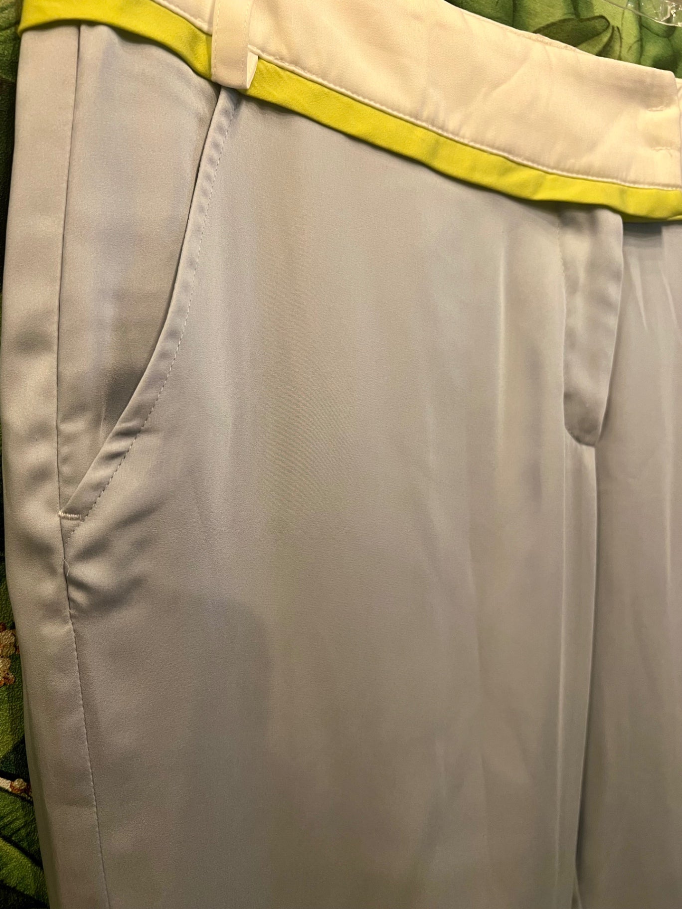 Patrizia Pepe Hose NEU 38 Hellblau weiß Limette