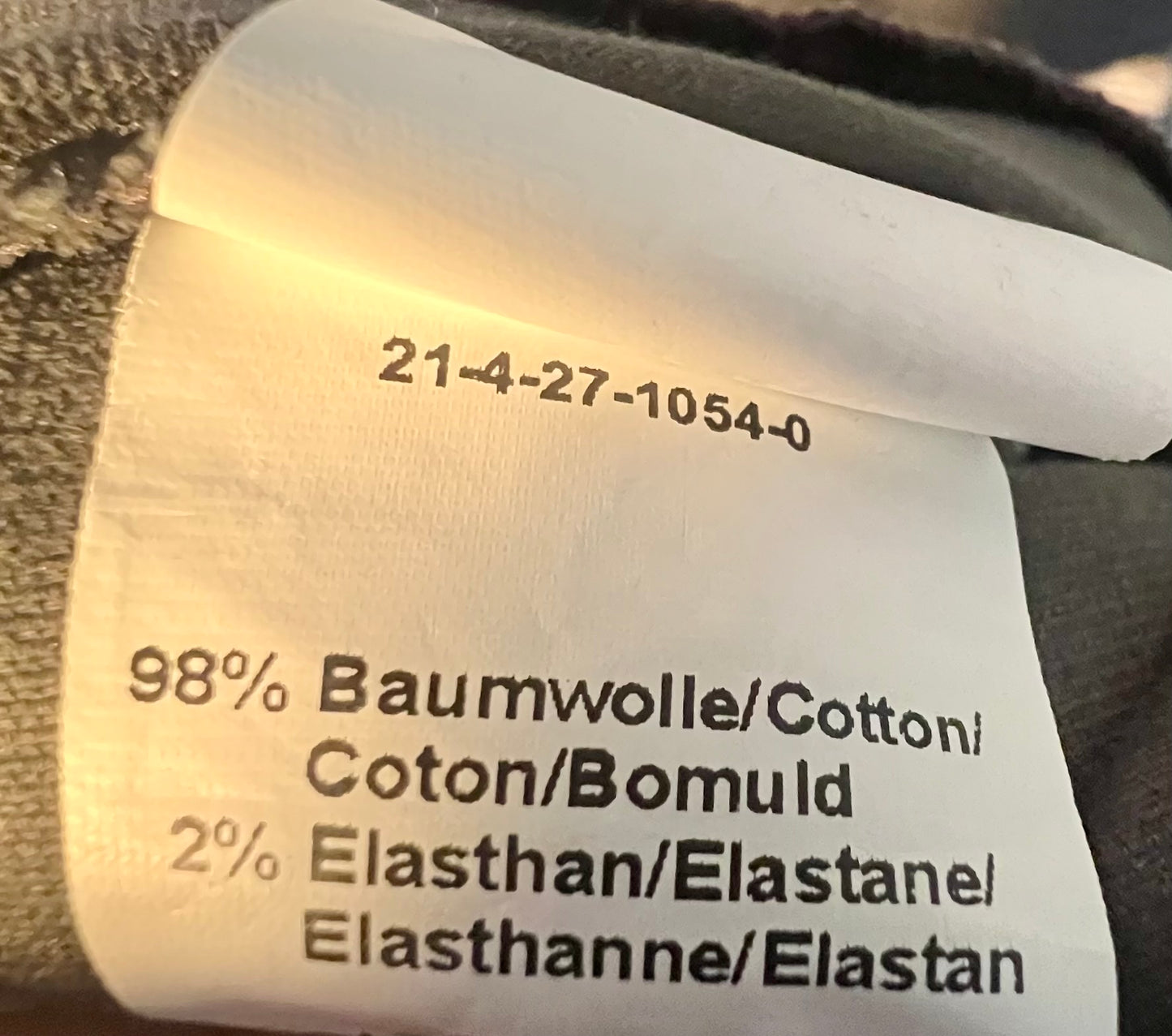 Vintage Samt Midi Rock Hirsch Gr. 38 | Braun Grau | Baumwoll Samt | 80s 90s