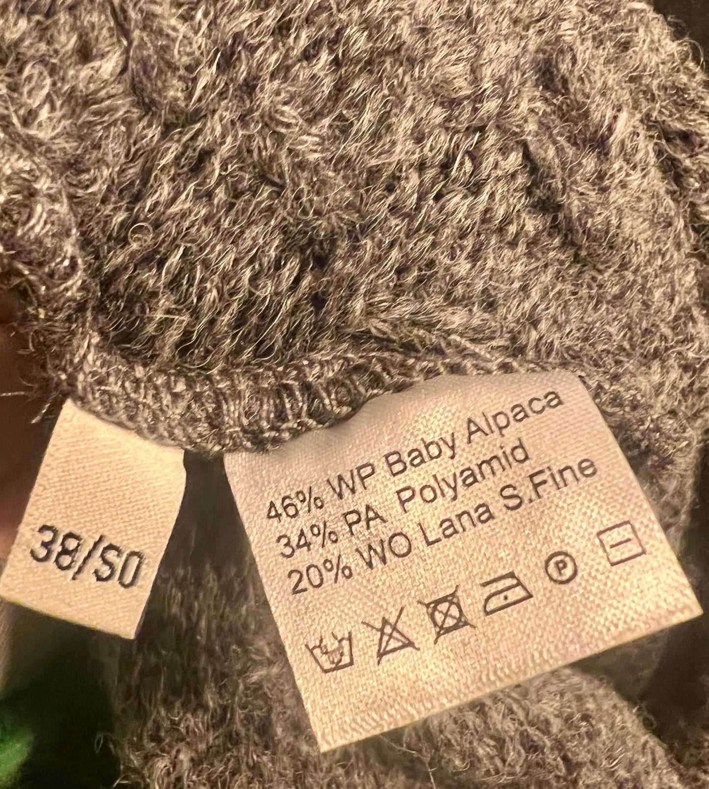 Alpaka Strickpullover grau 38 40 M L Rollkragen | Fabelhaft by Karin Glasmacher | Oversize