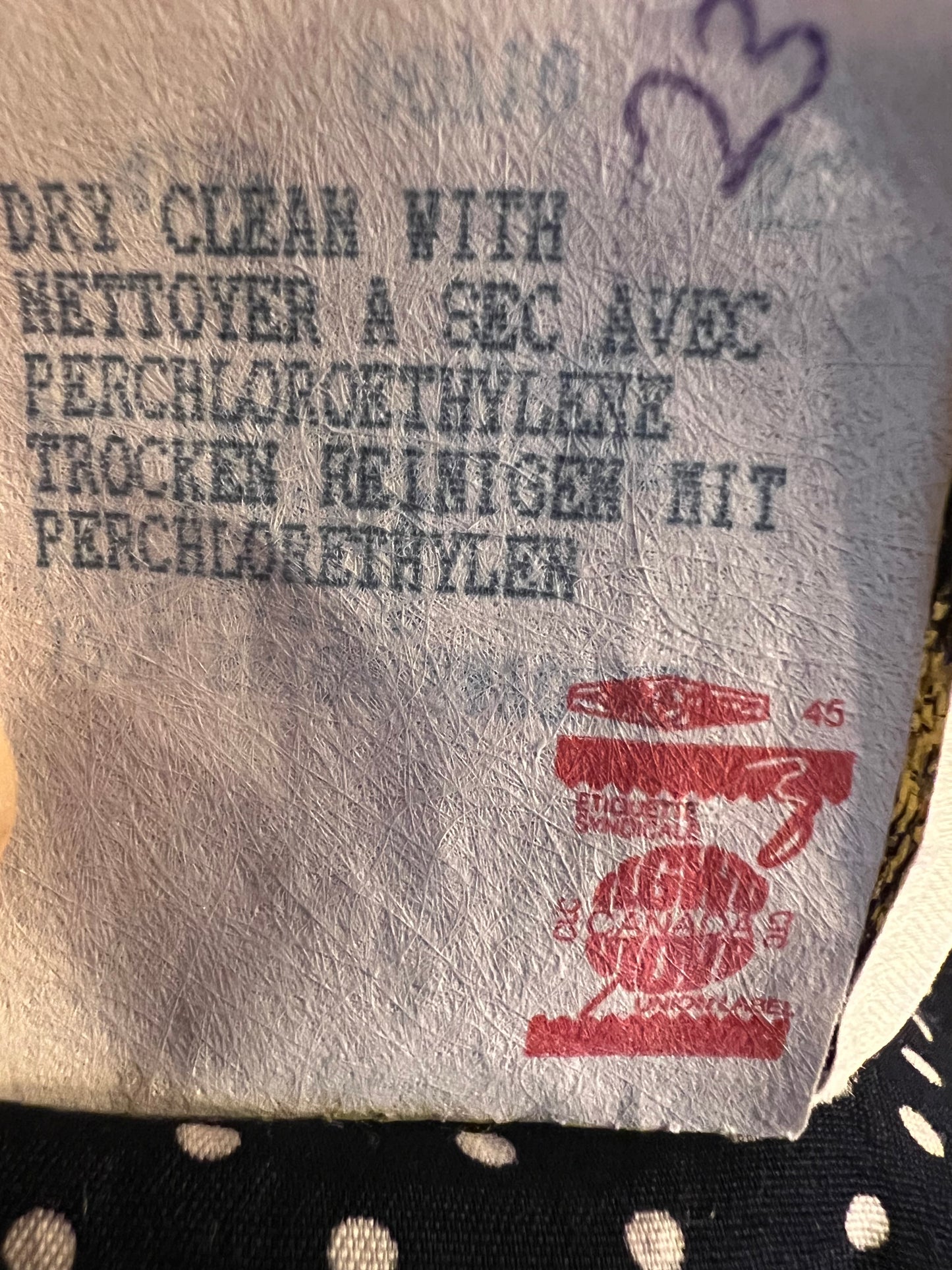 Joseph Ribkoff Kleid Punkte Vintage 38 Blau Polka 80s