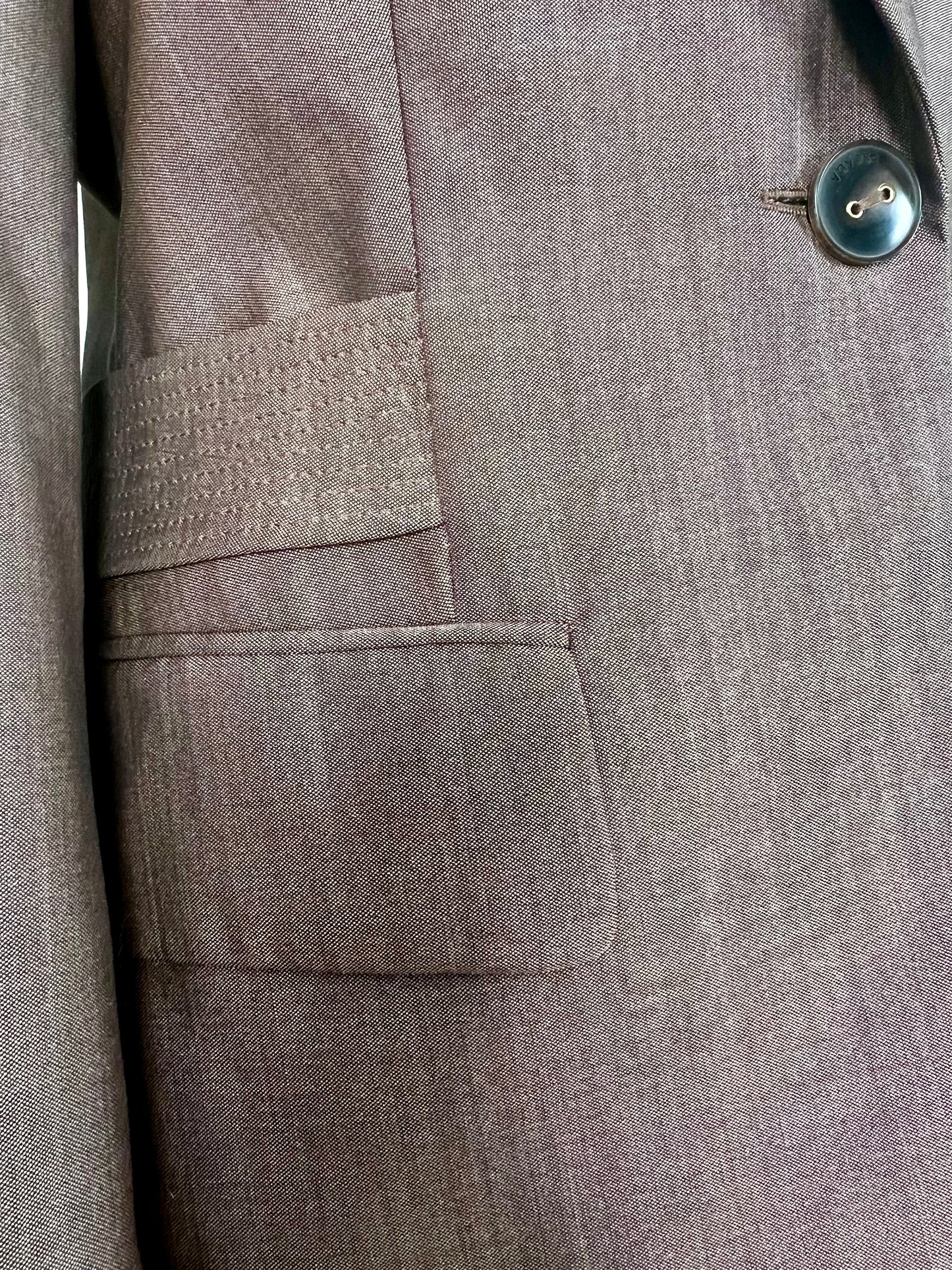 Vintage Escada Blazer – Braun | Schurwolle & Seide | Gr. 40 M (passt 38 / 40)