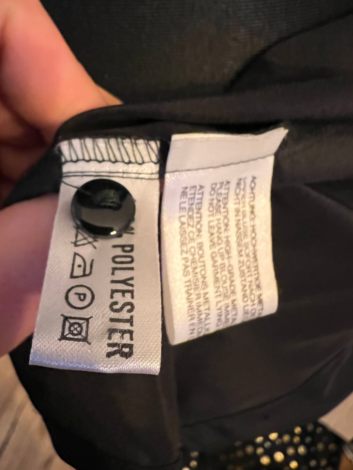 Vintage Alexander Bluse Gr. 40 80er | Schwarz | High Neck | Dark Fashion Statement