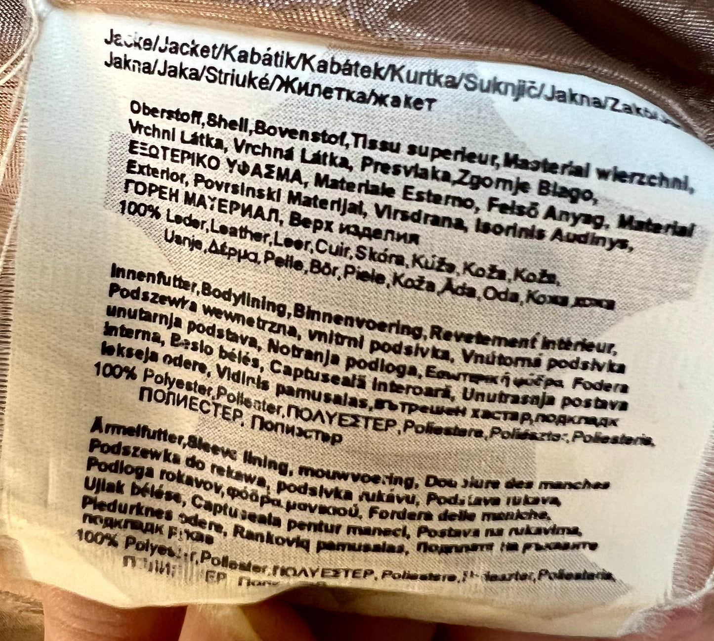 Gipsy Mauritius Lederjacke Damen Gr. S – 100% Echtleder – Blazer-Biker Mix – Beige Used Look