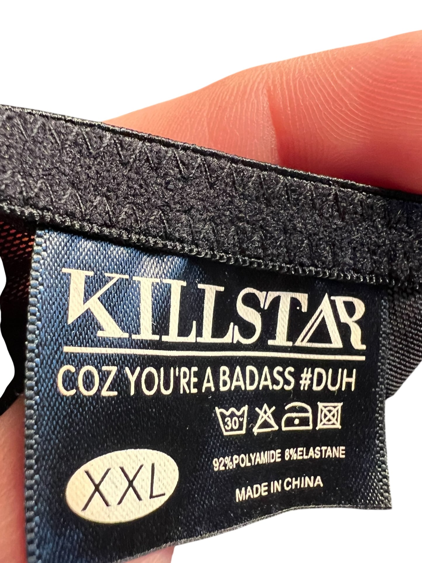 Sara's Choice: Killstar – BH Pentagram Harness schwarz | Gr XXL 44 46 | Dark Alternative