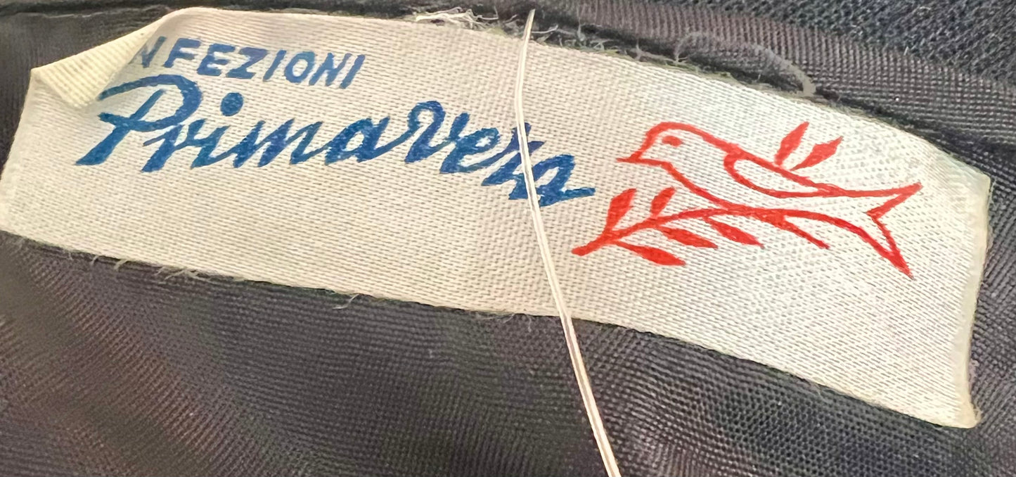 Vintage Rüschenbluse schwarz Gr. 36 38 Goth Romantic Satin Look Primavera