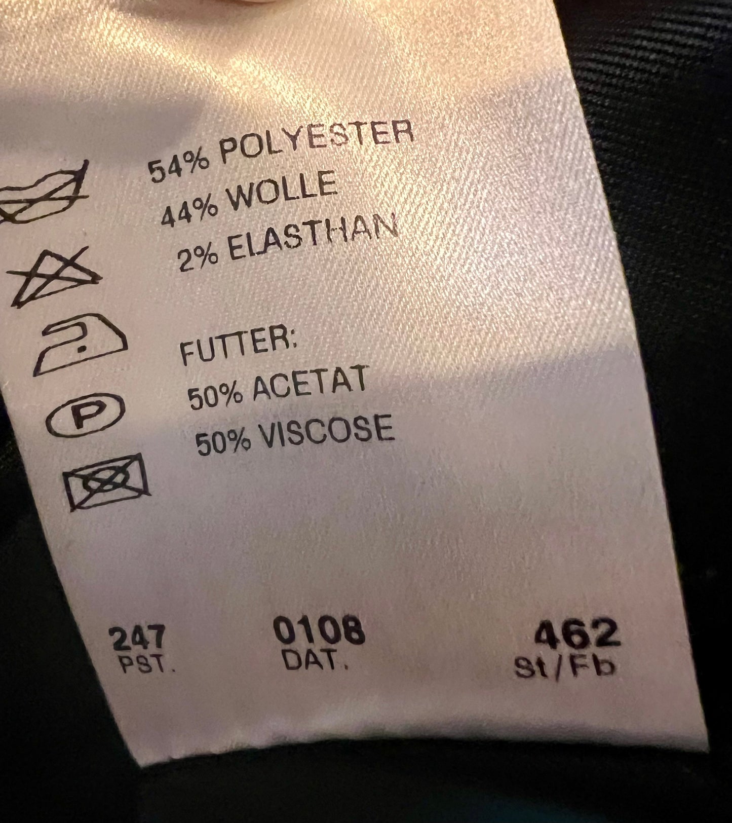 Rosner Vintage Blazer „Domingo“ Schwarz mit Goldknöpfen | Oversized 80s Style | Gr. 38