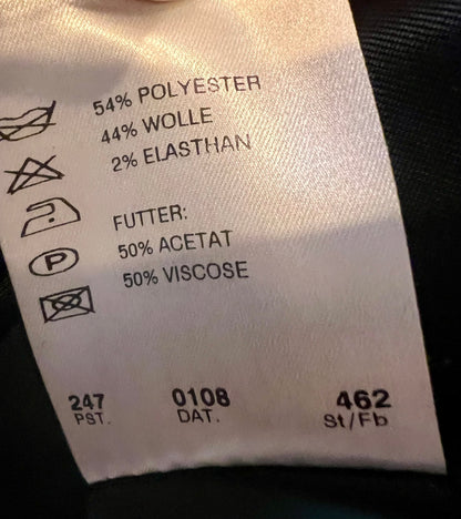 Rosner Vintage Blazer „Domingo“ Schwarz mit Goldknöpfen | Oversized 80s Style | Gr. 38