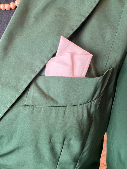 Windsor Blazer Gr 38 M Flaschengrün Elegant Business Blazer Minimal Einstecktuch Old Money