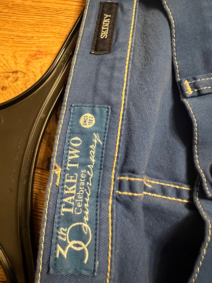 Vintage Take Two Skinny Hose Gr 40 / W31 royalblau | Y2K Vintage | Made in Italy | Stretch Damenhose