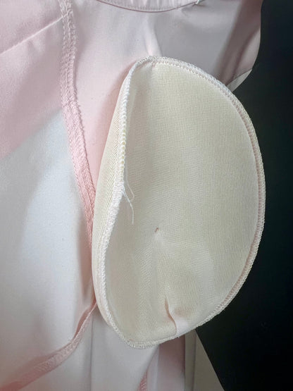Jean René Vintage Bluse 38 Rosa Biesen Old Money transparent