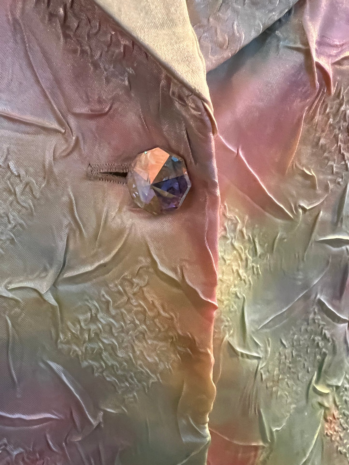 Vintage Joseph Ribkoff Blazer Pastell 40 M Y2K Crashoptik Rainbow