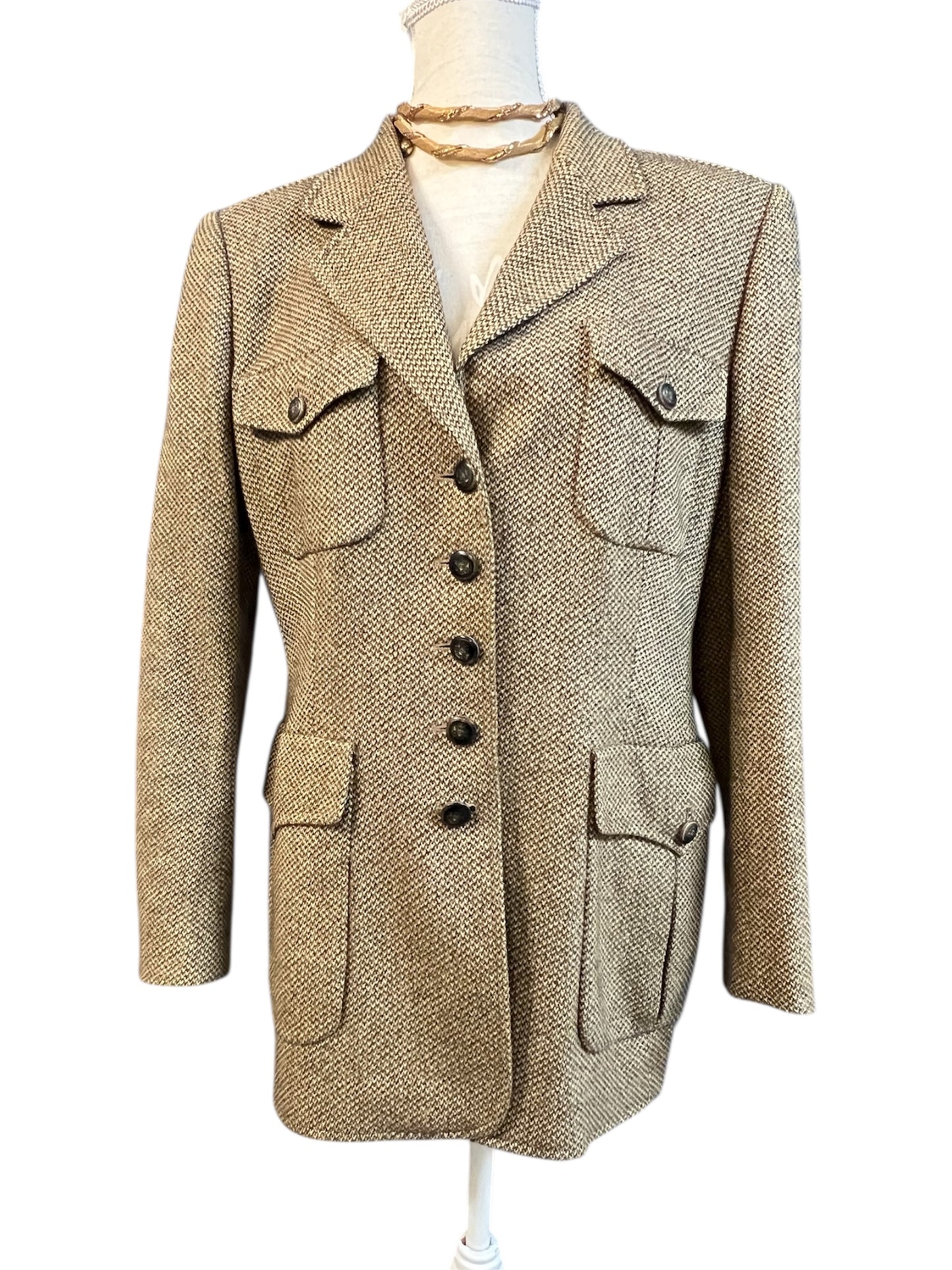 Escada Margaretha Ley Vintage Cashmere Blazer Gr. 40 – 100% Kaschmir Made in Italy