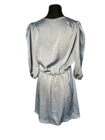 Rinascimento Kleid hellblau Satinoptik Gr. 40 42 A-Linie Italy Chic