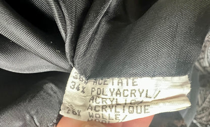 Givenchy Vintage Blazer M 90er Leo Braun Schwarz Animal